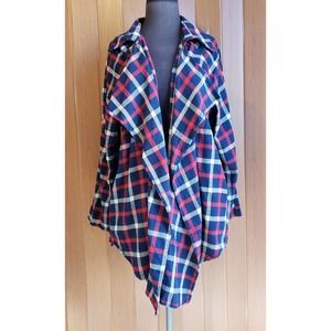 Andrée size medium red, white and blue cardigan